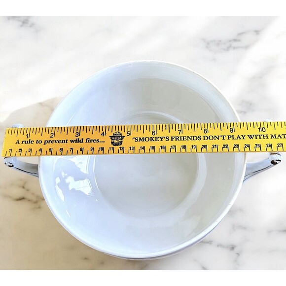 Seyei Fine China Nagoya Japan 398 China Casserole Dish Gray Platinum Silver - Picture 11 of 11